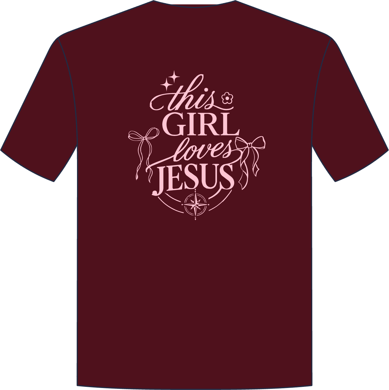 Camiseta oficial This Girl Loves Jesus — costas